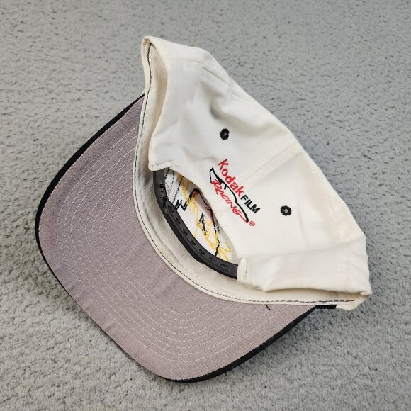 Vintage Sterling Marling Hat Cap Sharktooth Logo 7 Athletic Black White 90s - Picture 5 of 10